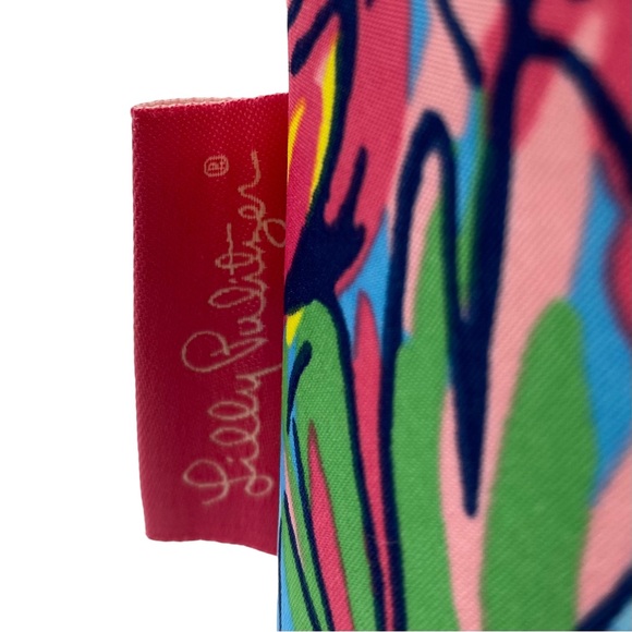 Lilly Pulitzer Beach Bag Large Insulated Tote Colorful Vibrant Shoulder Bag - Picture 4 of 15